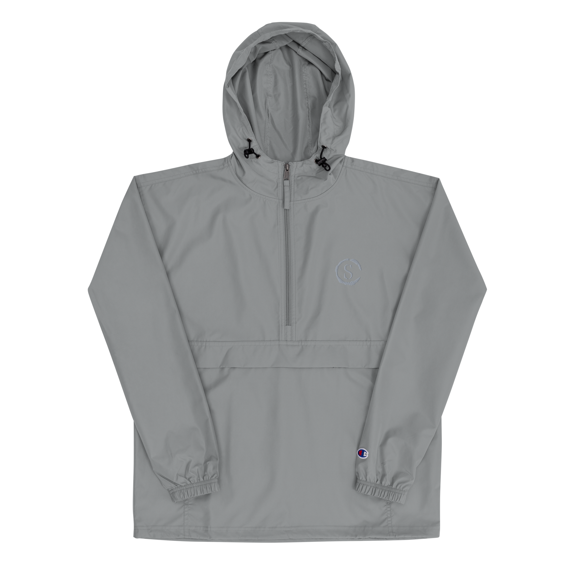Champion jacket grey sales